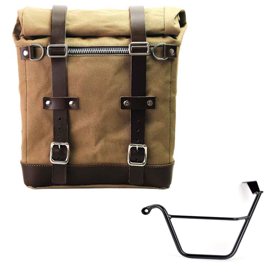 Canvas Side Pannier Scram 22L-30L + Left Subframe Triumph Street Scrambler 900 (2026 until now)