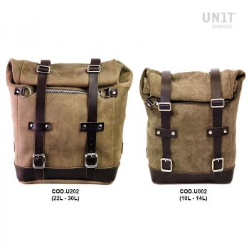 Waxed suede side pannier Scram 22L-30L 