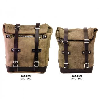 Waxed suede side pannier Scram 22L-30L 