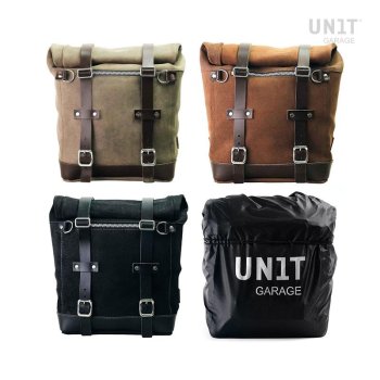 Waxed suede side pannier Scram 22L-30L 