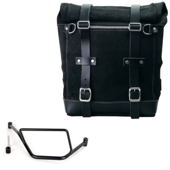 Waxed suede side pannier Scram 22L-30L  + Right Frame BMW F450GS