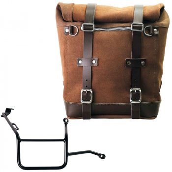 Waxed suede side pannier Scram 22L-30L  + Right Subframe BMW F900GS