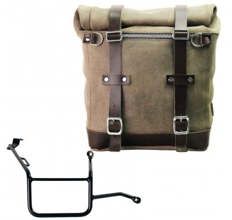 Waxed suede side pannier Scram 22L-30L  + Right Subframe BMW F900GS