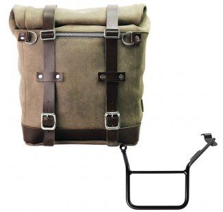 Waxed suede side pannier Scram 22L-30L  + Left Subframe BMW F900GS