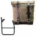 Waxed suede side pannier Scram 22L-30L  + Right subframe BMW R1300GS