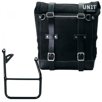 Waxed suede side pannier Scram 22L-30L  + Right subframe BMW R1300GS