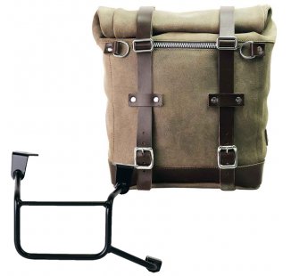 Waxed suede side pannier Scram 22L-30L  + Right Frame Honda CRF1100L Africa Twin & Adventure Sports (2024 until now)