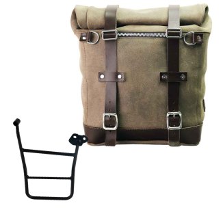 Waxed suede side pannier Scram 22L-30L  + Right Frame KTM 1290/1390 Super Adventure S-R
