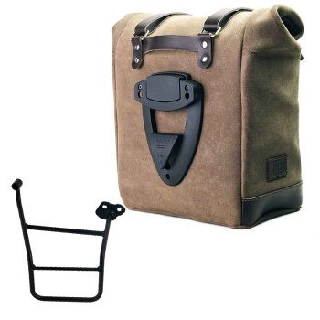 Waxed suede side pannier Scram 22L-30L  + Right Frame KTM 1290/1390 Super Adventure S-R