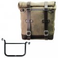 Waxed suede side pannier Scram 22L-30L  + Right subrame Moto Guzzi V85TT (2024 until now)