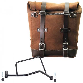 Waxed suede side pannier Scram 22L-30L + Right Subframe R 1200 R LC