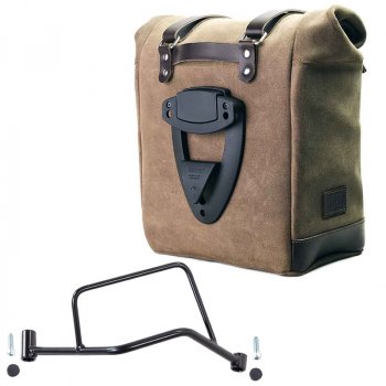 Waxed suede side pannier Scram 22L-30L + Right Subframe R 1200 R LC