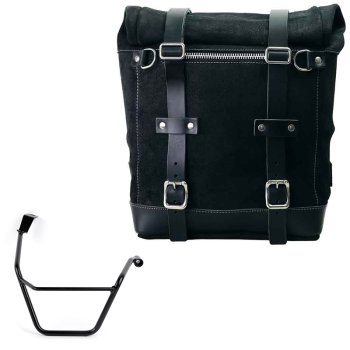 Waxed suede side pannier Scram 22L-30L  + Right Subframe Triumph Street Scrambler 900 (2026 until now)