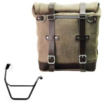 Waxed suede side pannier Scram 22L-30L  + Right Subframe Triumph Street Scrambler 900 (2026 until now)