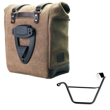 Waxed suede side pannier Scram 22L-30L  + Left Subframe Triumph Street Scrambler 900 (2026 until now)