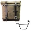 Waxed suede side pannier Scram 22L-30L  + Left Subframe Triumph Street Scrambler 900 (2026 until now)