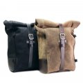 Waxed suede side pannier Pure