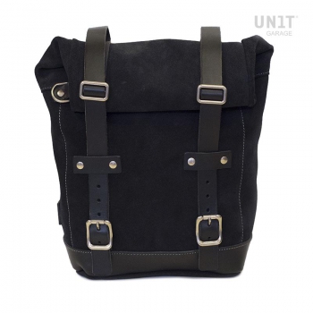 Side Pannier Waxed Suede