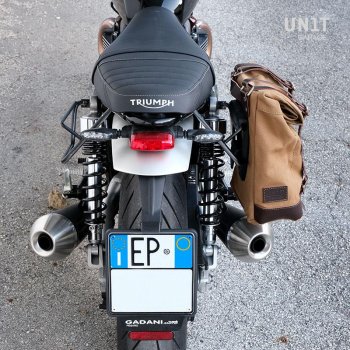 Side Pannier Canvas + Right Subframe Triumph Speed Twin