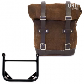 Waxed Suede Side Pannier + Universal subframe