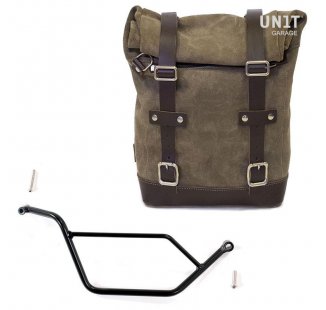 Waxed suede Side Pannier + Subframe Bmw R 850R/1100R/1150R