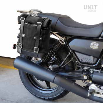 Waxed Suede Side Pannier + Right Subframe Guzzi V7.850