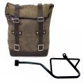 Waxed Suede Side Pannier 10L-14L + Left Subframe Moto Guzzi V7 Sport (2024 until now)