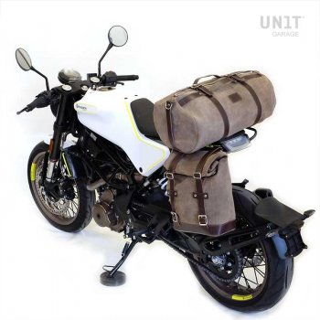 Waxed Suede Side Pannier + Subframe husqvarna 401