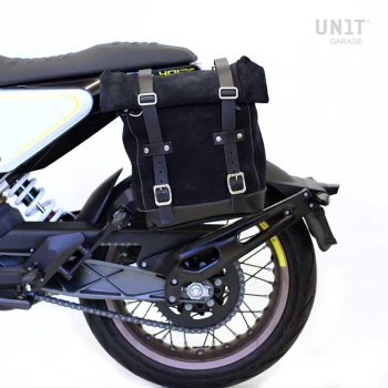 Waxed Suede Side Pannier + Subframe husqvarna 401