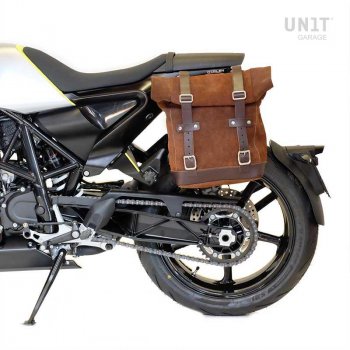 Waxed Suede Side Pannier + Subframe husqvarna 701