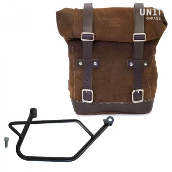 Waxed Suede Side Pannier + Right Subframe Kawasaki Z900RS