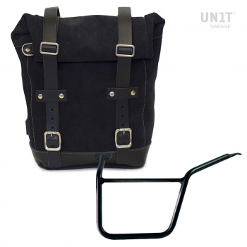 Waxed Suede Side Pannier + Left Subframe Pan America 1250