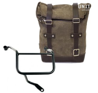 Waxed Suede Side Pannier + Right Subframe Yamaha