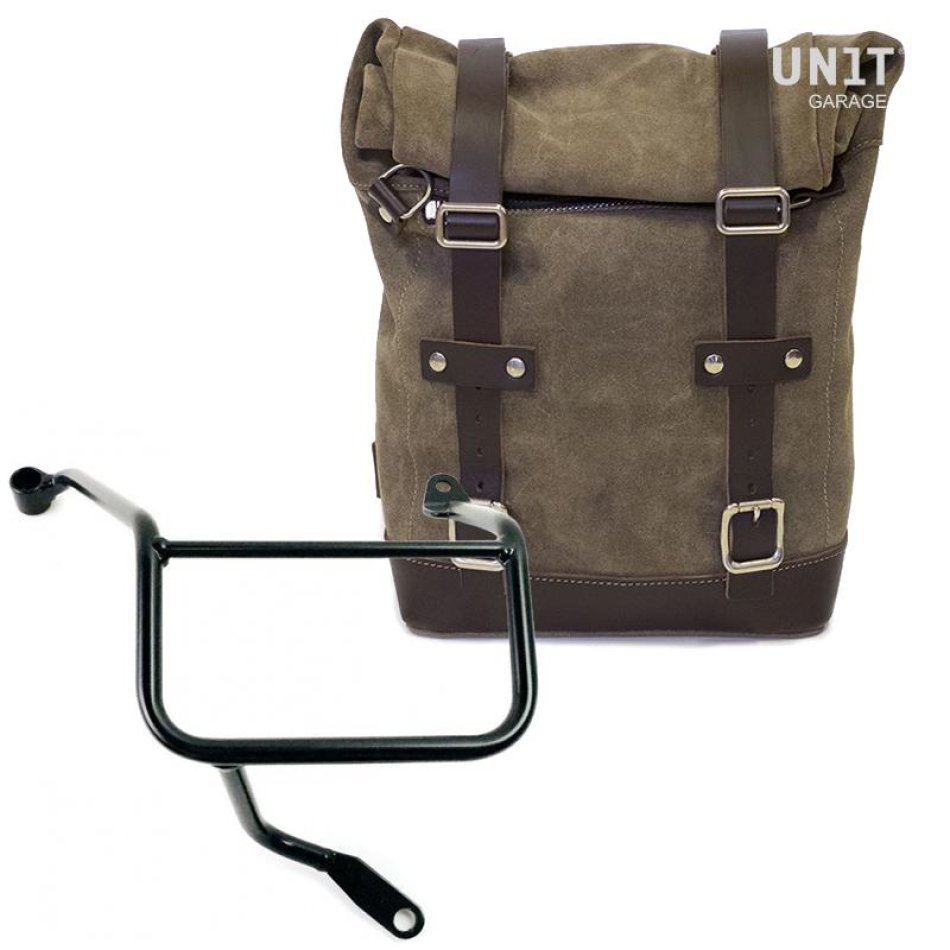 Waxed Suede Side Pannier + Right Subframe Yamaha