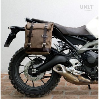 Waxed Suede Side Pannier + Right Subframe Yamaha SX