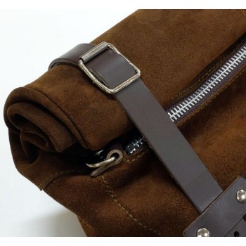 Waxed Suede Side Pannier + Left Subframe Yamaha SX