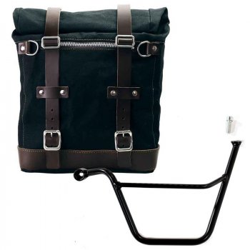 Canvas Side Pannier Scram 22L-30L + Left Subframe Triumph Bonneville T100 (2001-2016)
