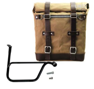 Canvas Side Pannier Scram 22L-30L + Right Subframe Triumph Speed Twin 1200 (2019 until now)
