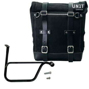 Waxed suede side pannier Scram 22L-30L + Right Subframe Triumph Speed Twin 1200 (2019 until now)