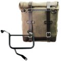 Waxed suede side pannier Scram 22L-30L + Right Subframe Yamaha