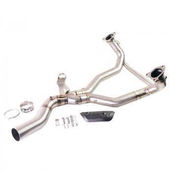 Headpipe without catalitic converter BMW R1300GS in Titanium