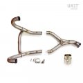 Headpipe without Catalytic Converter Titanium with visible welding (EURO 5)