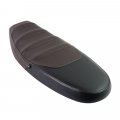 Seat cover in leather Black/Brown
