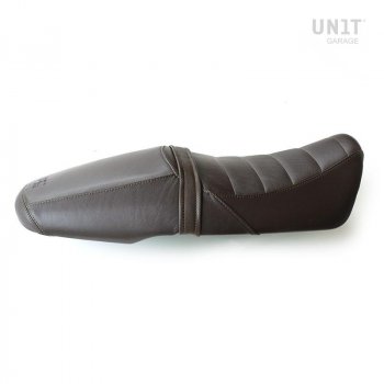 Seat cover in Brown Leather (double seat)