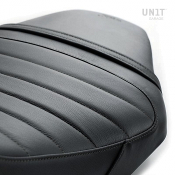 Seat cover in Black Leather (long seat)