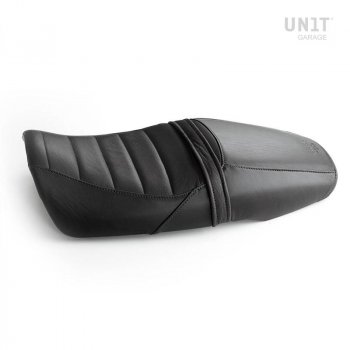 Seat cover in Black Leather (long seat)