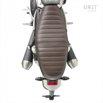 Seat cover in leather (long seat)