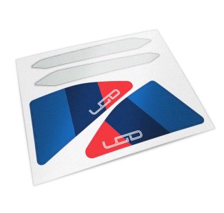 Black protective stickers for original BMW R12 G/S side panels