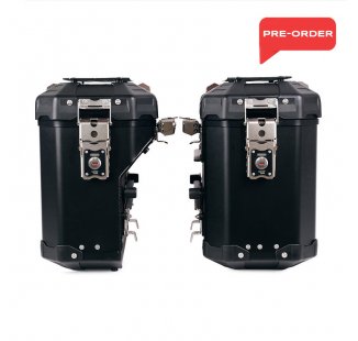 Pair of aluminium Panniers Atlas 40L+34L