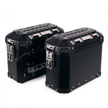 Pair of aluminium Panniers Atlas 40L+34L